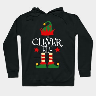 Clever Elf Matching Family Group Christmas Party Pajamas Hoodie